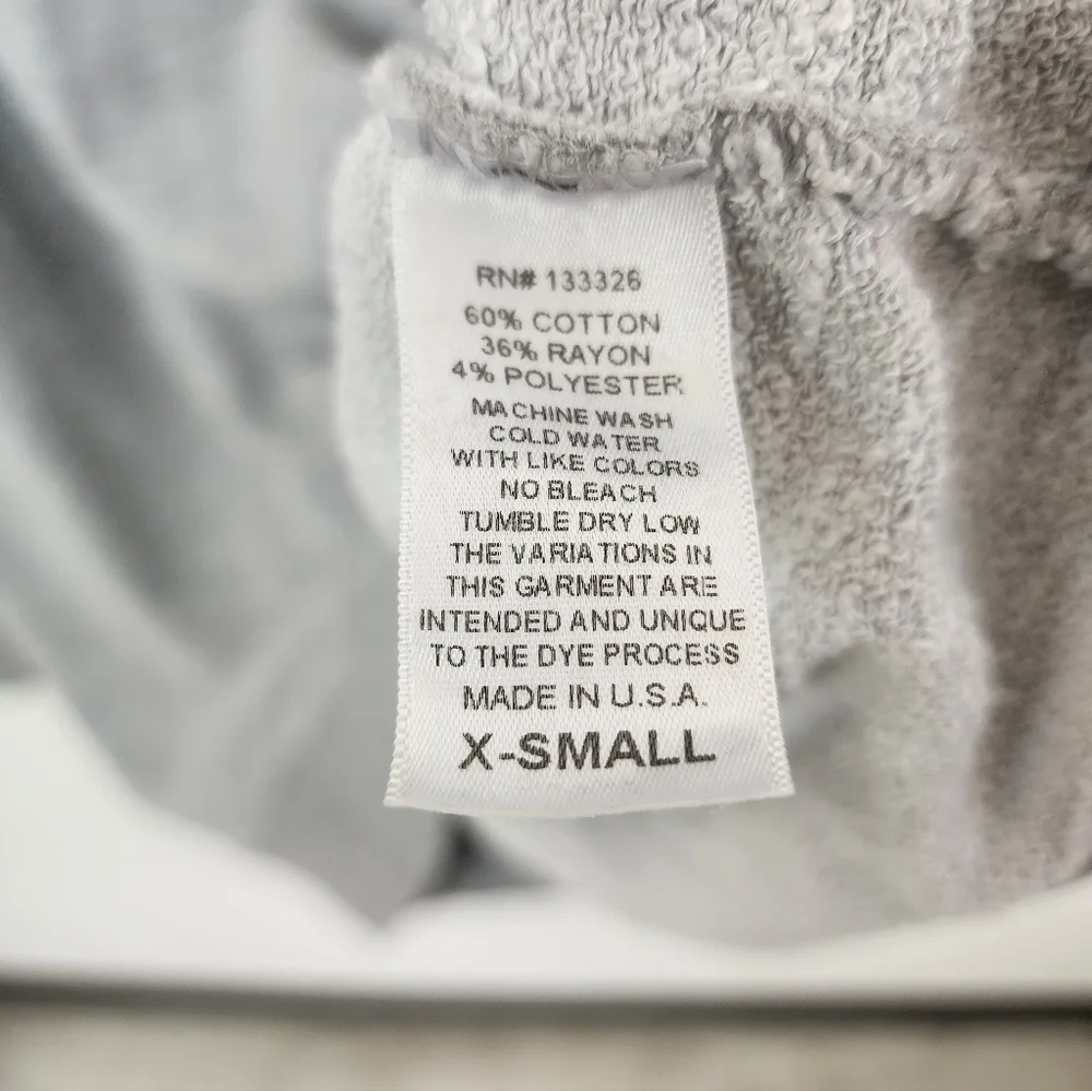 Free People x Retro Brand Gray Copenhagen Classic Crew Sweatshirt Sz XS - Picture 6 of 6